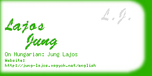 lajos jung business card